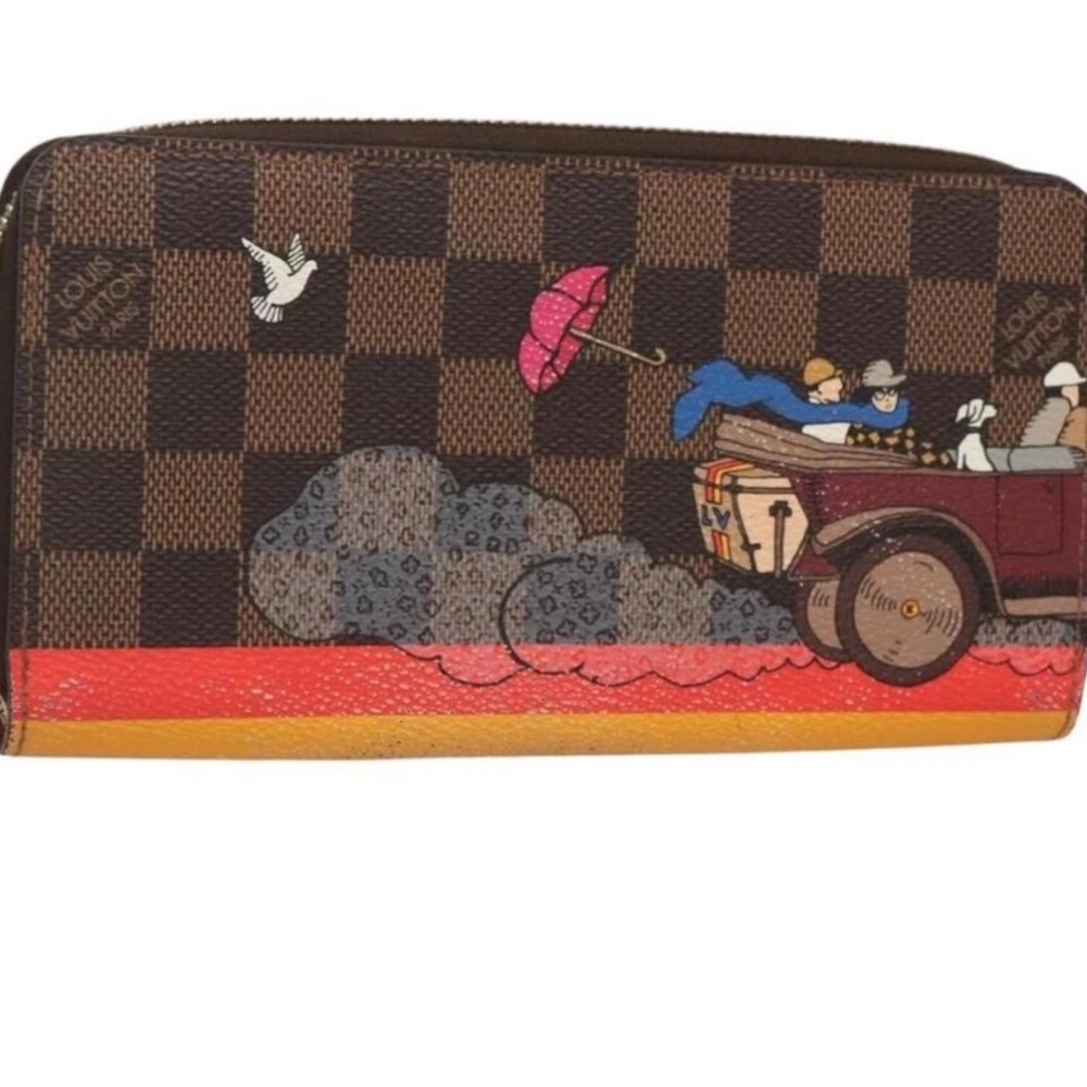 Louis Vuitton Red Textured Wallet